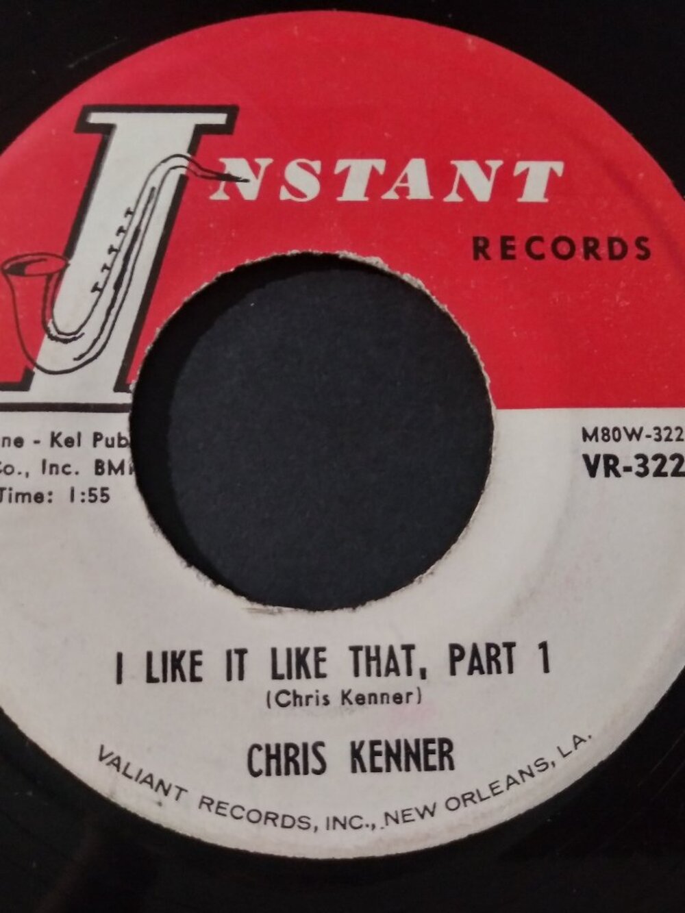 Chris Kenner – I Like It Like That VG+ Original 45RPM Instant Record 1961 JAZZ